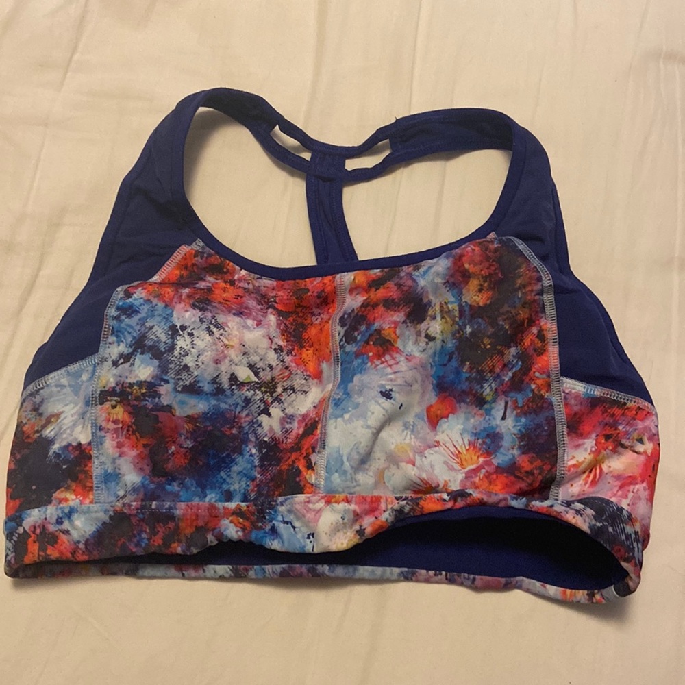 Tie dye sports bra